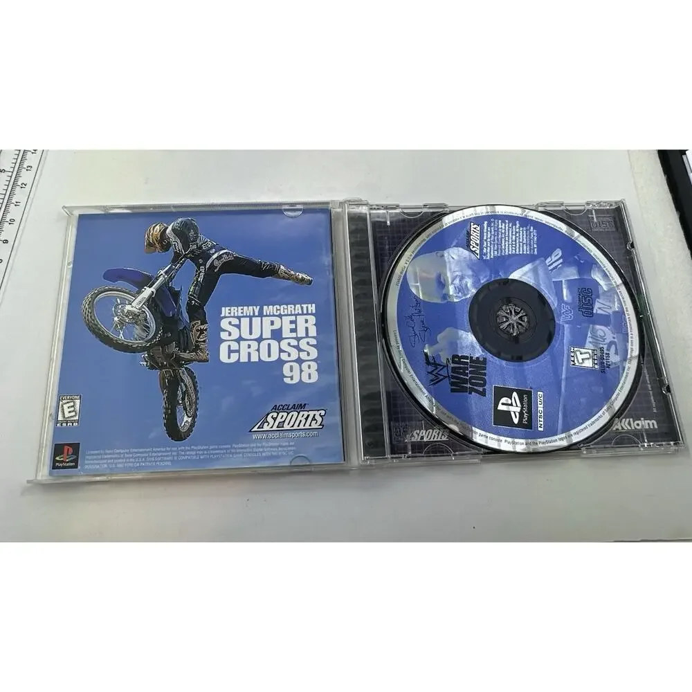 WWF War Zone PS1 PlayStation 1 Wrestling WWE WCW NWO Wrestling Stone Cold Steve